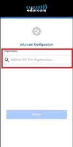 Screenshot Eduroam CAT
