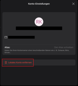 Screenshot sciebo