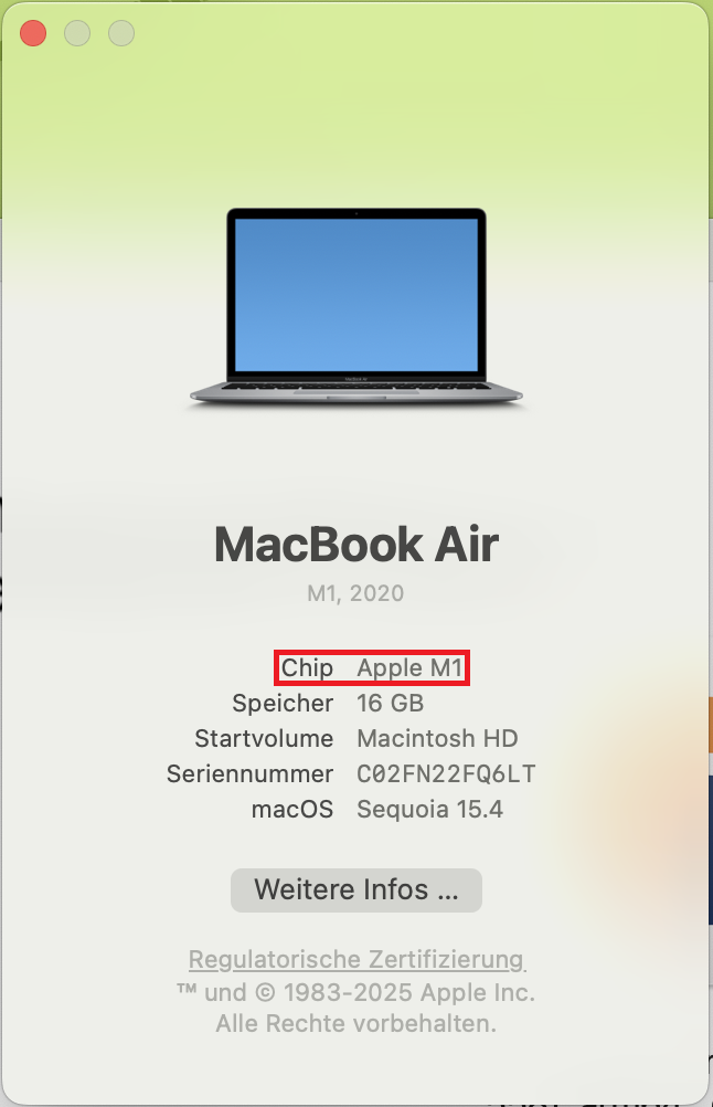 Screenshot MacOS