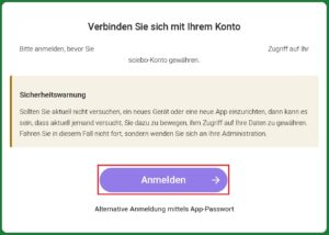 Screenshot Sciebo